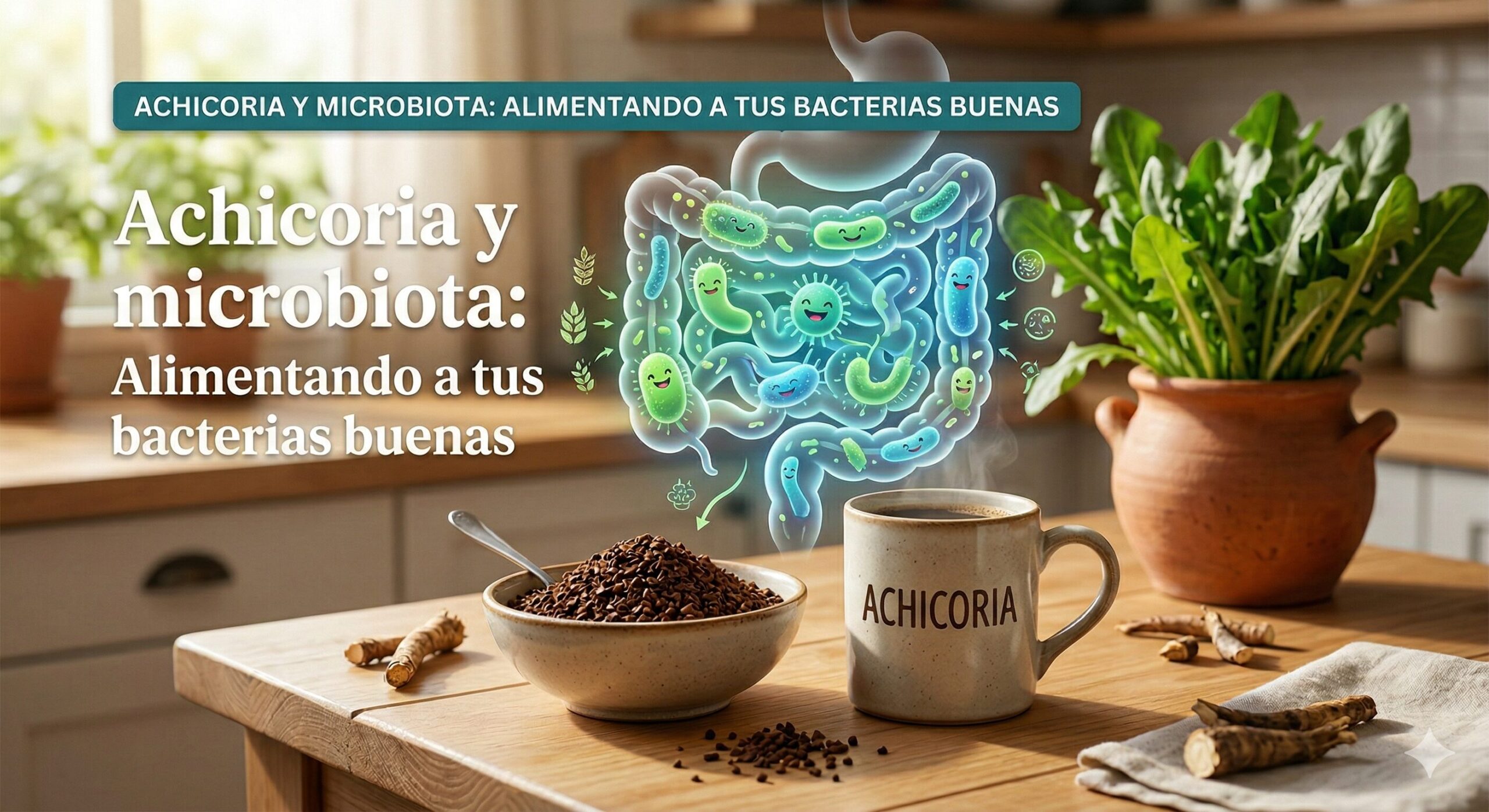Achicoria y microbiota: Alimentando a tus bacterias buenas
